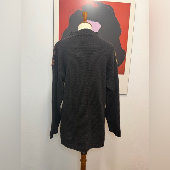 Vintage Leopard Print Sweater Dress - Picture 4 of 8